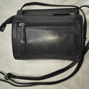 Black Leather Crossbody Bag